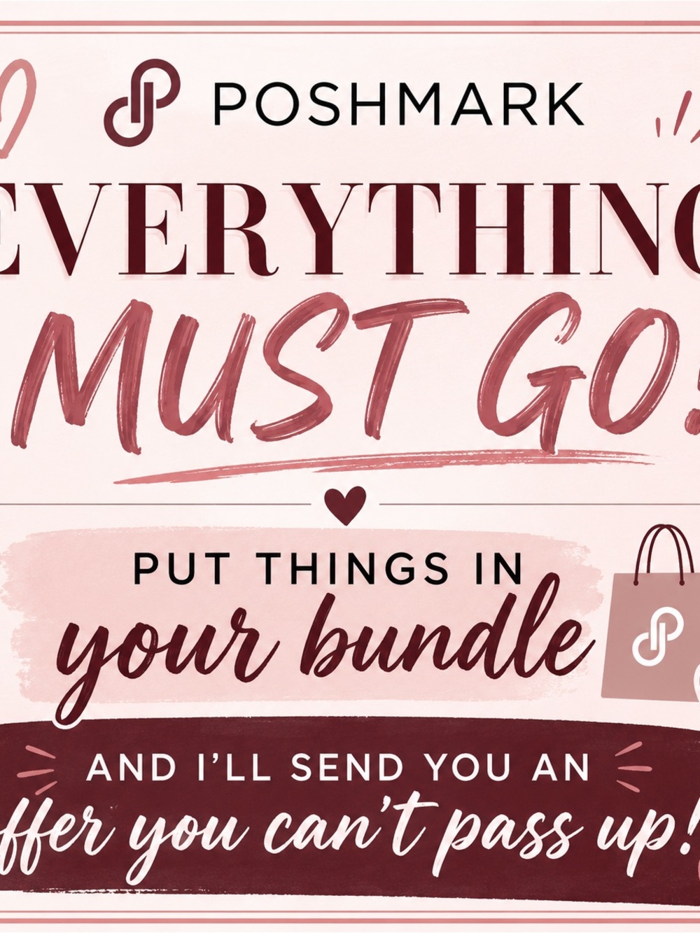 Poshmark Sale Graphic - 'Everything Must Go'